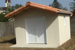 Abri de jardin Indépendant béton enduit Par ABRIDIS